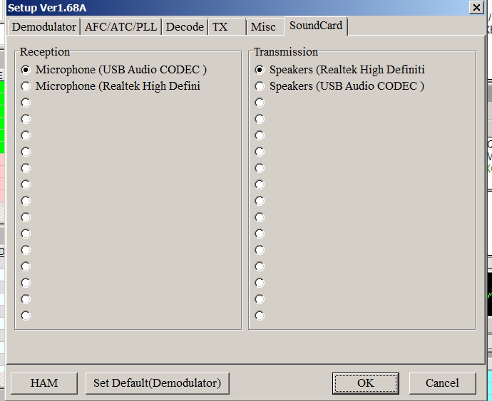 MMTTY SoundCard